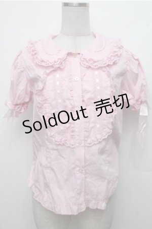 画像: LOLITA / ハートレースブラウス  ピンク S-26-03-21-033-LO-BL-AS-ZS