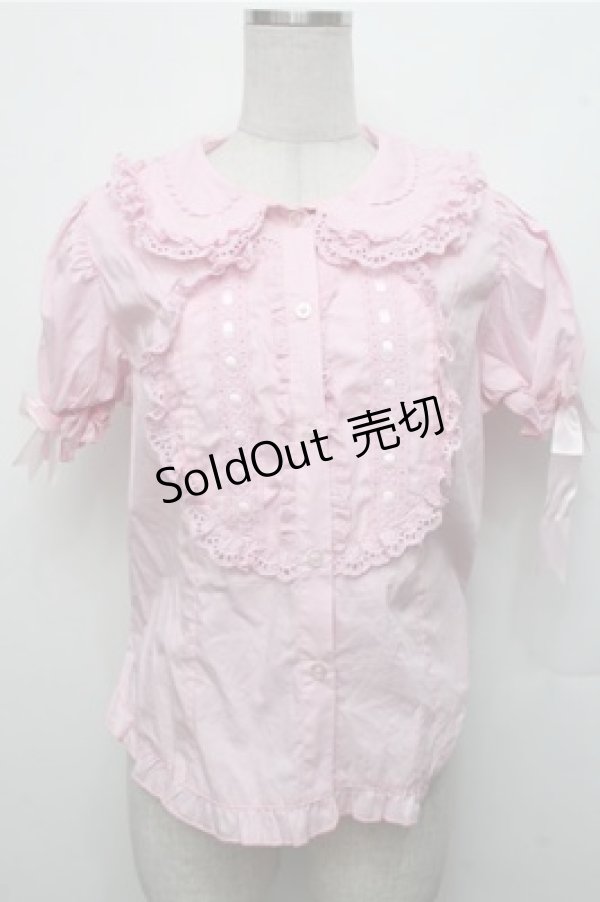 画像1: LOLITA / ハートレースブラウス  ピンク S-26-03-21-033-LO-BL-AS-ZS (1)