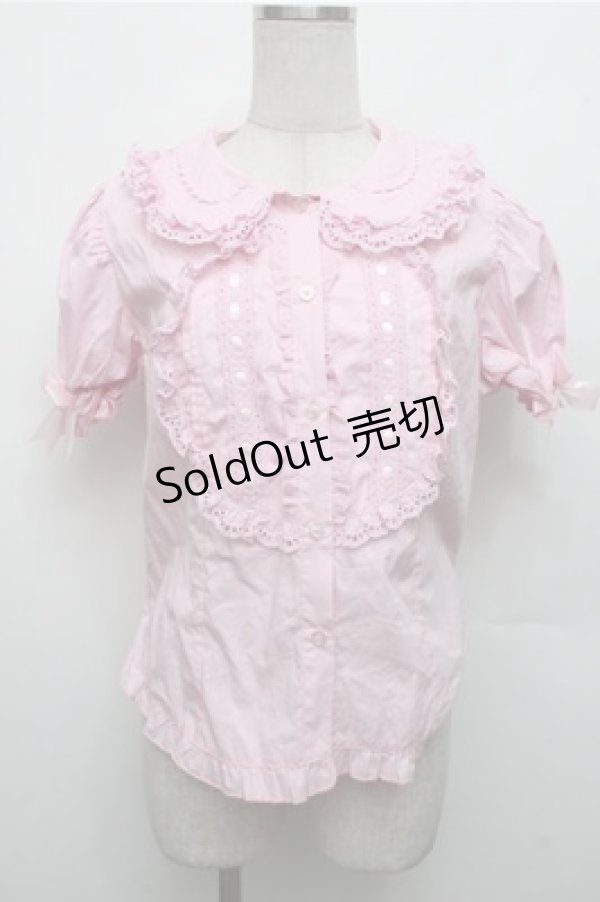 画像2: LOLITA / ハートレースブラウス  ピンク S-26-03-21-033-LO-BL-AS-ZS (2)