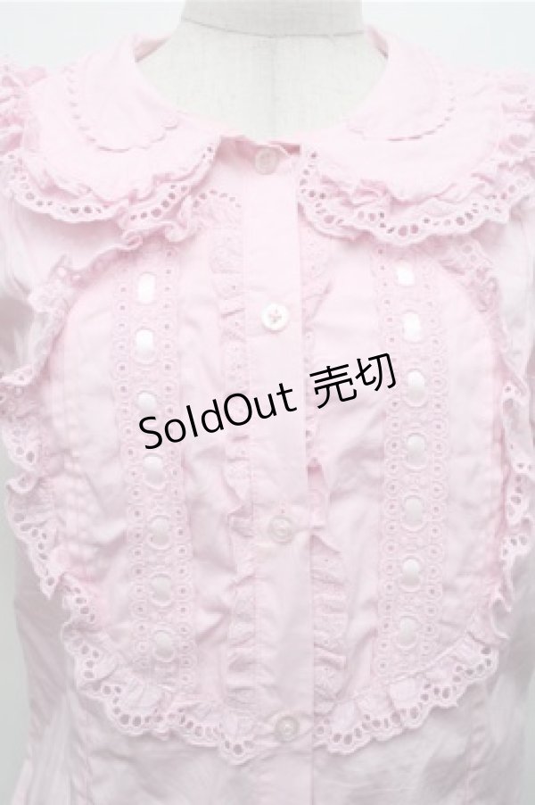 画像4: LOLITA / ハートレースブラウス  ピンク S-26-03-21-033-LO-BL-AS-ZS (4)