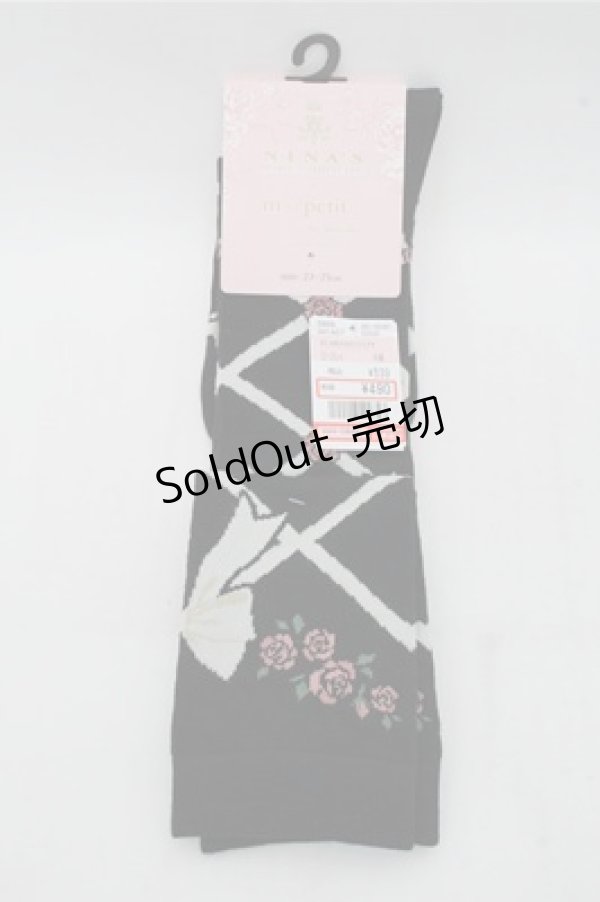 画像1: m petit by misako / ECAMOVKNIアミアゲ  黒 S-26-03-21-006-LO-ZA-HR-ZS (1)