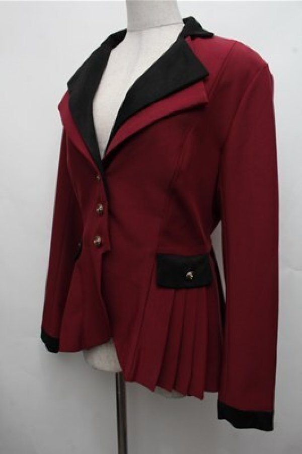 画像3: FoxTrot / プリーツジャケット  ワイン S-26-03-21-036-LO-JA-AS-ZS (3)