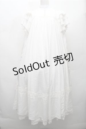 画像: Hoshibako Works / リリアンヌ姉妹ワンピース(ロング丈)  白 S-26-03-21-041-LO-OP-AS-ZS