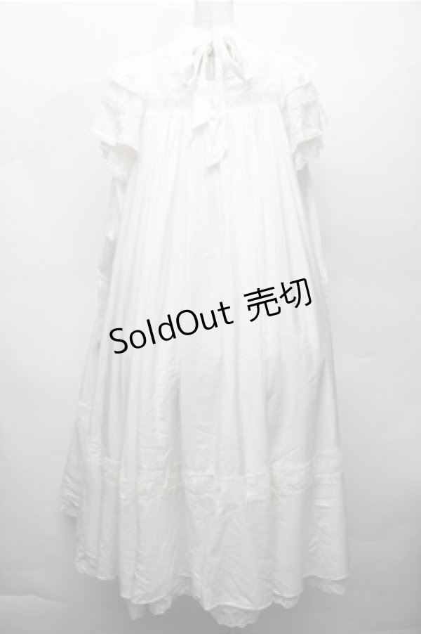 画像2: Hoshibako Works / リリアンヌ姉妹ワンピース(ロング丈)  白 S-26-03-21-041-LO-OP-AS-ZS (2)