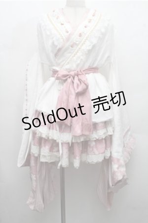 画像: LOLITA / 着物セットアップ  ピンクｘ白 S-26-03-21-049-LO-OP-AS-ZS