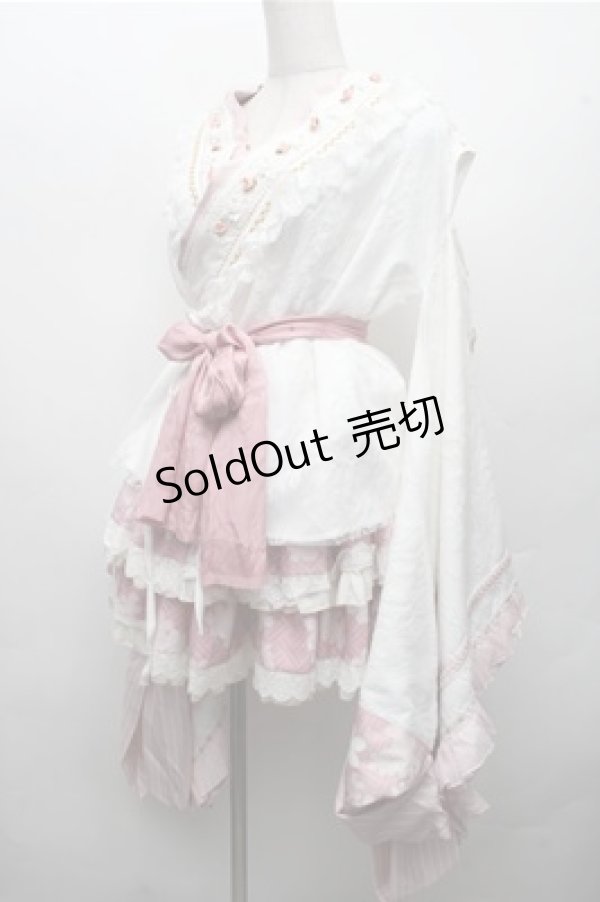 画像3: LOLITA / 着物セットアップ  ピンクｘ白 S-26-03-21-049-LO-OP-AS-ZS (3)
