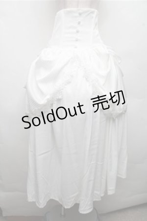 画像: LOLITA / コルセットスカート  白 S-26-03-21-051-LO-SK-AS-ZS