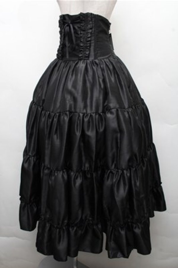 画像3: ATELIER PIERROT / Long Corset Skirt  黒 S-26-03-21-057-EL-SK-AS-ZS (3)
