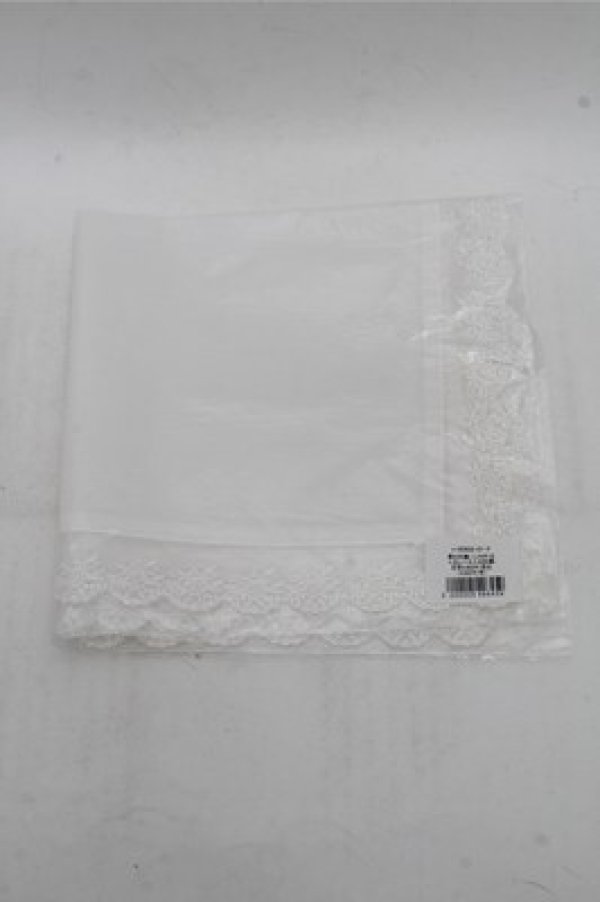画像2: Moi-meme-Moitie / 燭台刺繍ハンカチ  白 S-26-03-21-010-MO-ZA-AS-ZS (2)