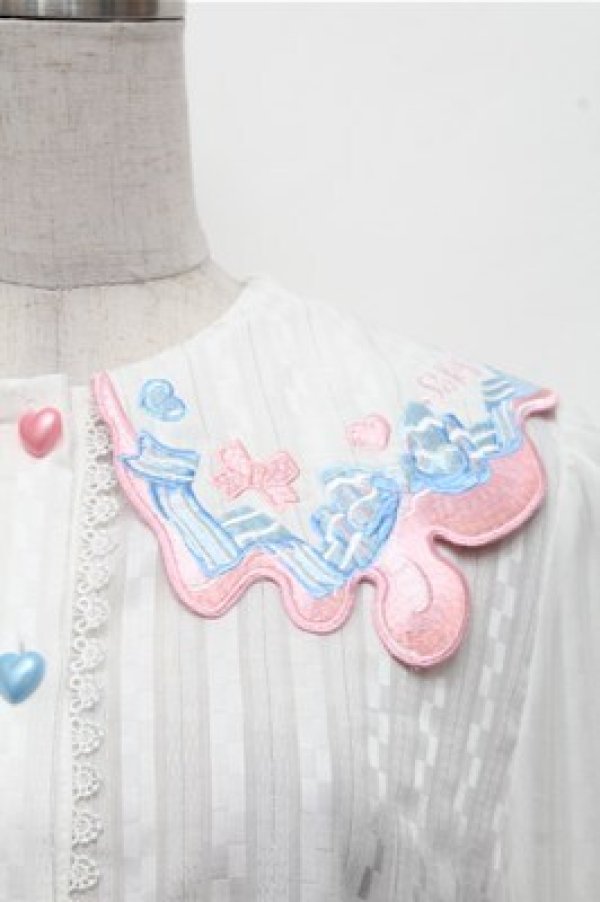 画像3: Sakya Lolita / スウィートハートブラウス  白 S-26-03-21-022-LO-BL-AS-ZS (3)