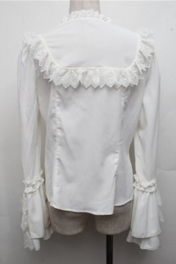 画像2: Hoshibako Works / 星夜の旅　姫袖ブラウス  白 S-26-03-21-027-LO-BL-AS-ZS (2)