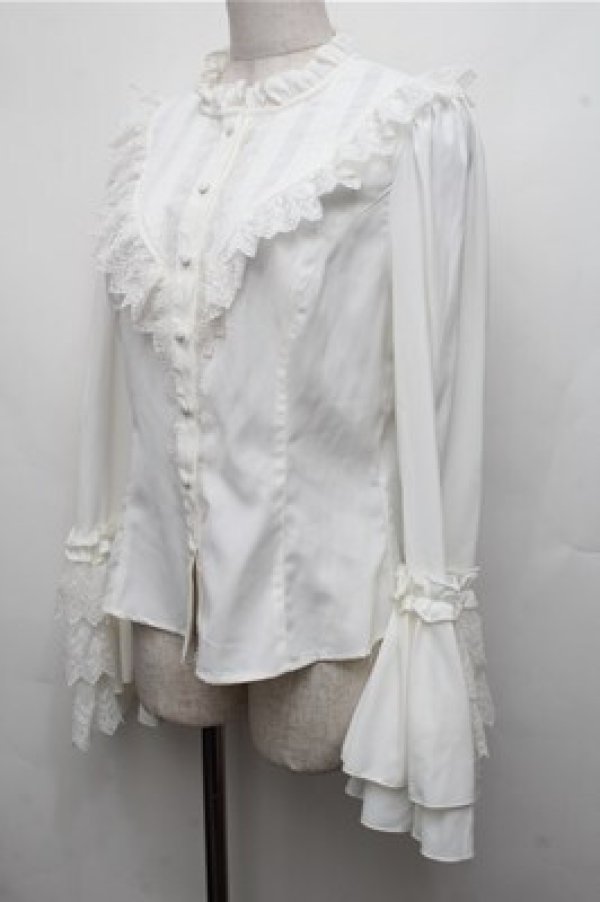 画像3: Hoshibako Works / 星夜の旅　姫袖ブラウス  白 S-26-03-21-027-LO-BL-AS-ZS (3)