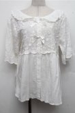 画像1: 中国ロリータ / チュニックワンピース  白 S-26-03-21-028-LO-OP-AS-ZS (1)
