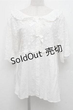 画像: 中国ロリータ / チュニックワンピース  白 S-26-03-21-028-LO-OP-AS-ZS