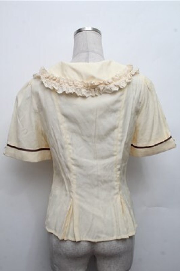 画像2: Hoshibako Works / ハートボタンブラウス  イエロー S-26-03-21-029-LO-BL-AS-ZS (2)