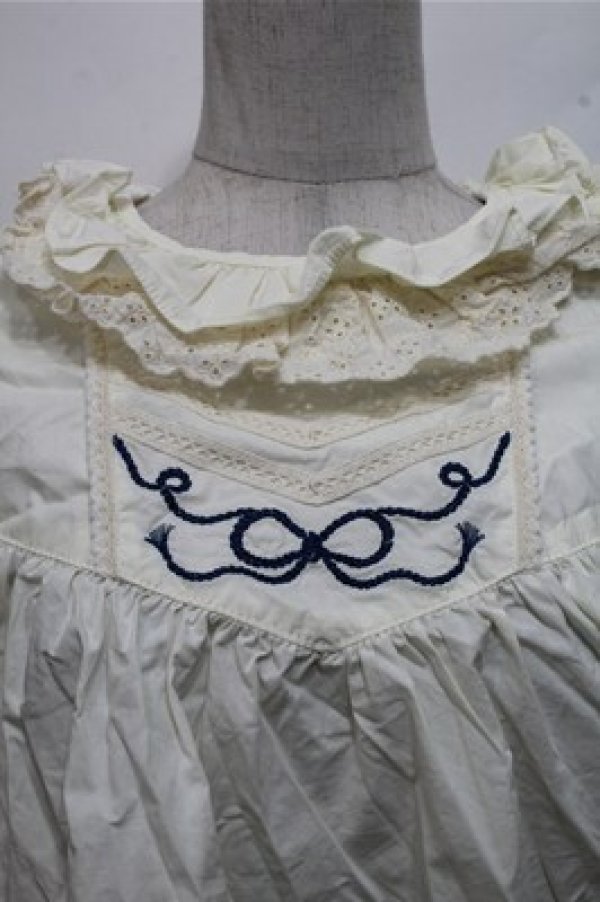 画像3: Hoshibako Works / ポルト・フレスカ リボン刺繍ブラウス  オフ S-26-03-21-030-LO-BL-AS-ZS (3)