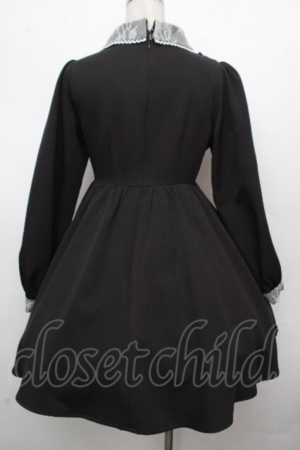 画像2: Rojita / フロントレースアップワンピース  黒 S-26-03-23-041-LO-OP-HR-ZS (2)