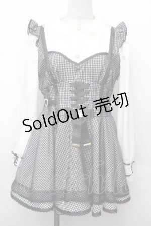 画像: LIZ LISA / チュールレイヤードセットアップ  黒ｘ白 S-26-03-23-042-LO-OP-AS-ZS