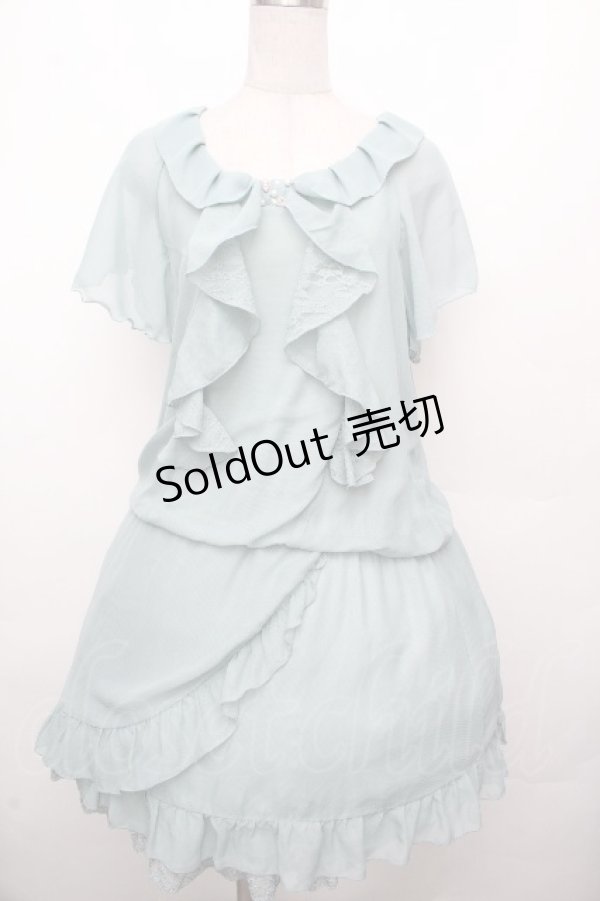 画像1: axes femme / シフォンワンピース  グリーン S-26-03-23-046-AX-TO-AS-ZS (1)