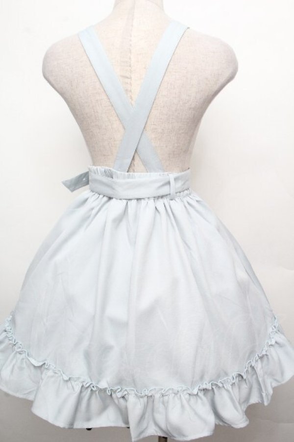 画像2: DearMyLove / ストーンバックルサスフリルスカート  サックス S-26-03-23-048-EL-SK-HR-ZS (2)