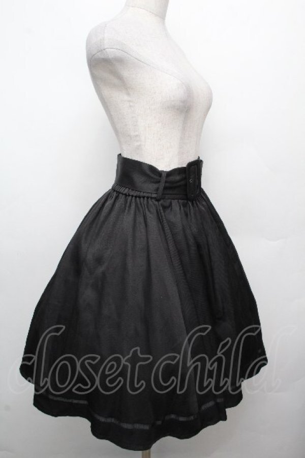 画像3: axes femme / ベルト付クラシカルスカート  黒 S-26-03-23-053-AX-SK-AS-ZS (3)