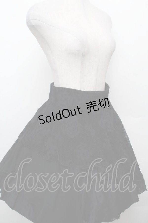 画像3: BPN / オパール加工イレヘムスカート  黒 S-26-03-23-054-GO-SK-AS-ZS (3)