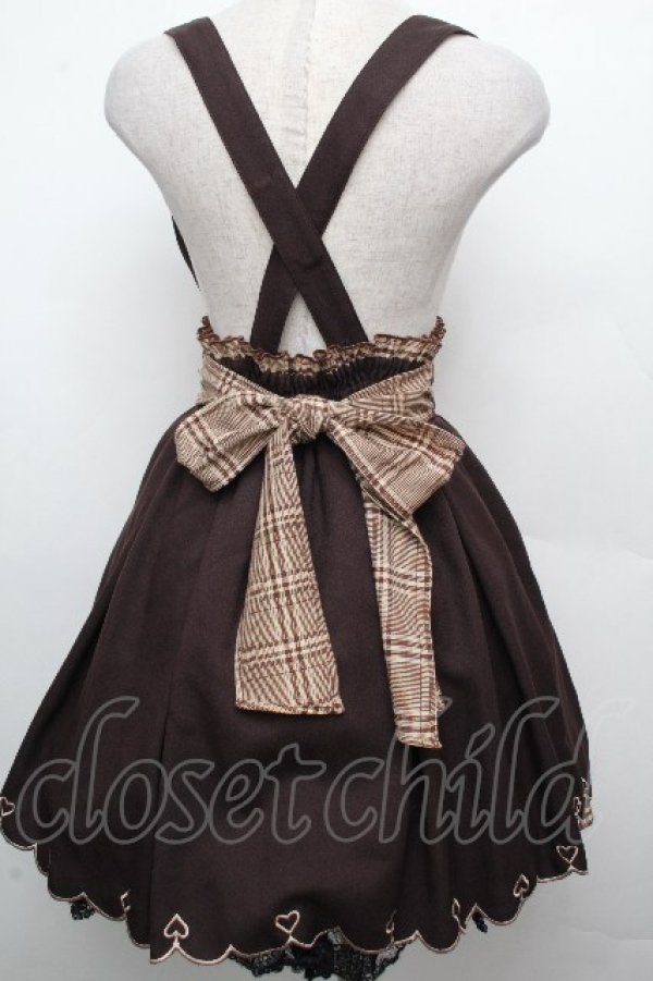 画像2: axes femme POETIQUE / トランプアイコンスカラップスカート  ブラウン S-26-03-23-058-AX-SK-HR-ZS (2)