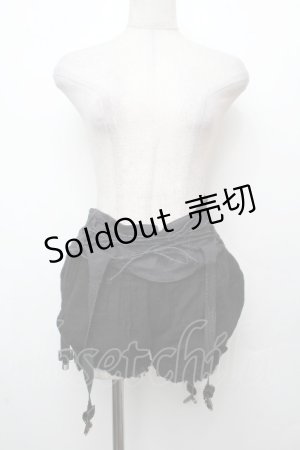 画像: STIGMATA / ガーゼカボチャパンツ  黒 S-26-03-23-059-GO-PA-HR-ZS