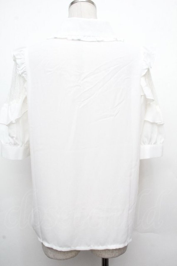 画像2: Rojita / レース切替ブラウス  白 S-26-03-23-007-LO-BL-AS-ZS (2)