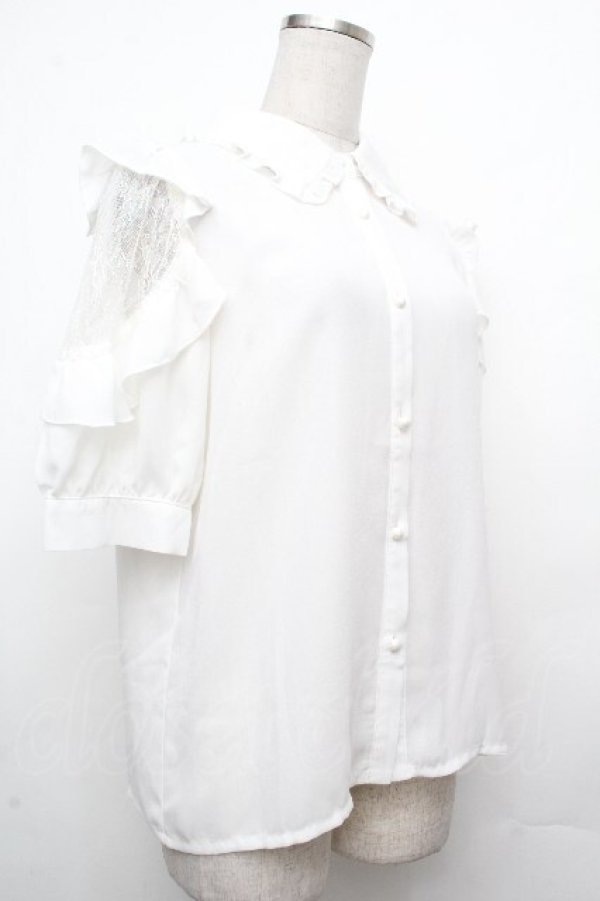画像3: Rojita / レース切替ブラウス  白 S-26-03-23-007-LO-BL-AS-ZS (3)