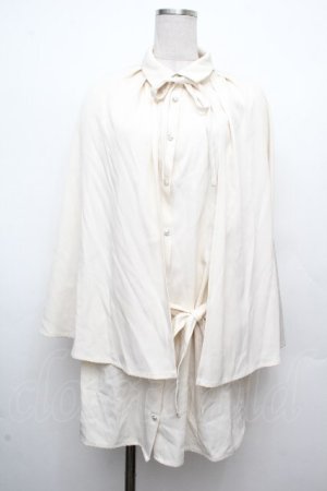 画像: axes femme / ロングケープセットミニワンピース  オフ S-26-03-23-008-AX-OP-AS-ZS