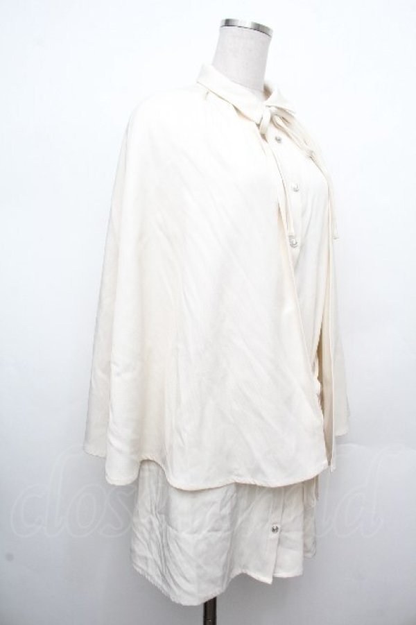 画像3: axes femme / ロングケープセットミニワンピース  オフ S-26-03-23-008-AX-OP-AS-ZS (3)