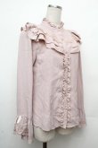 画像3: axes femme / フリル袖ブラウス  ピンク S-26-03-23-012-AX-BL-AS-ZS (3)