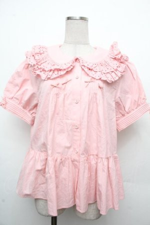 画像: LOLITA / フリルブラウス  ピンク S-26-03-23-013-LO-BL-AS-ZS