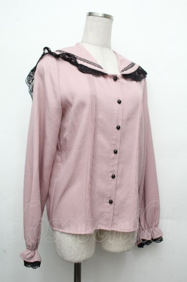 画像3: MA*RS / セーラー襟ブラウス  ピンク S-26-03-23-015-EL-BL-HR-ZS (3)