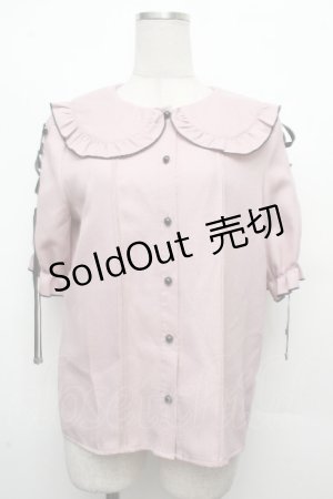 画像: MA*RS / 袖スピンドル丸襟ブラウス  ピンク S-26-03-23-016-EL-BL-HR-ZS