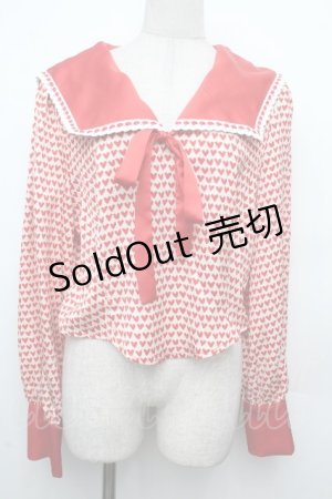 画像: LOLITA / ブラウス  オフｘ赤 S-26-03-23-022-LO-BL-AS-ZS