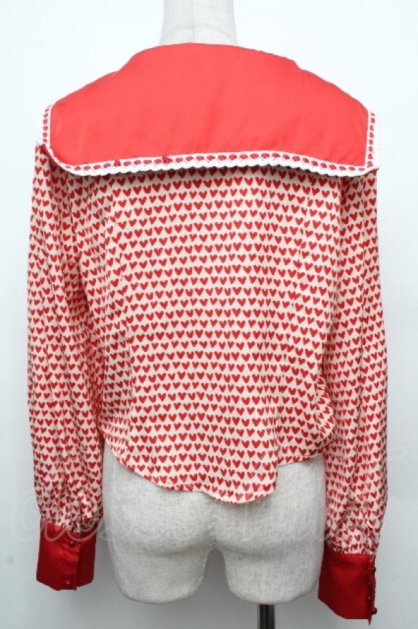 画像2: LOLITA / ブラウス  オフｘ赤 S-26-03-23-022-LO-BL-AS-ZS (2)