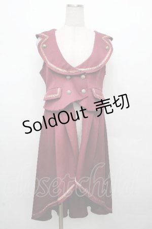 画像: Amavel / Swing Jazz Band ベスト  ボルドー S-26-03-23-023-CA-TO-AS-ZS