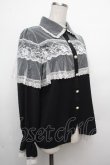 画像3: Rojita / レースフリルブラウス  黒ｘ白 S-26-03-23-025-LO-BL-AS-ZS (3)