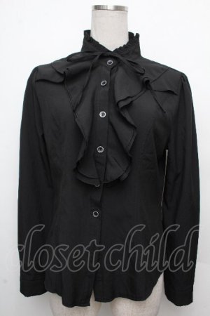 画像: LOLITA / フリルブラウス  黒 S-26-03-23-028-LO-BL-AS-ZS