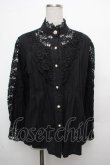 画像1: LOLITA / レース切替ブラウス  黒 S-26-03-23-029-LO-TO-AS-ZS (1)