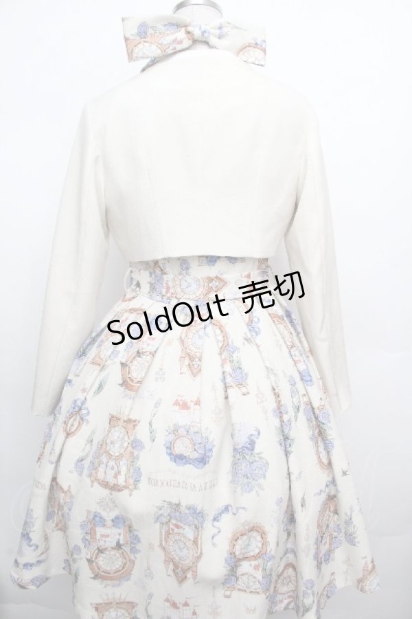 画像2: Forest Wardrobe / 永遠のエコー半袖ワンピース+ジャケットセット  アイボリー S-26-03-23-033-LO-OP-HR-ZS (2)