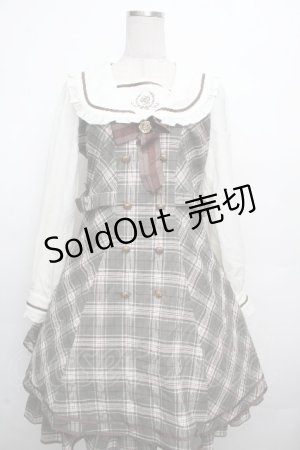 画像: Amavel / Histoire Emblemフリルセーラーワンピース  オフｘカーキ S-26-03-23-034-CA-OP-HR-ZS