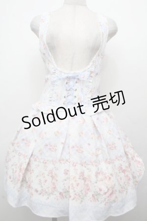 画像: LIZ LISA / フラワー＆チェック柄ジャンスカ  サックス S-26-03-24-028-LO-OP-HR-ZS