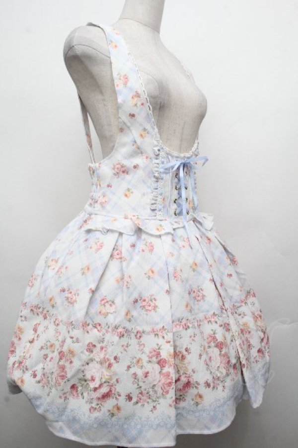 画像3: LIZ LISA / フラワー＆チェック柄ジャンスカ  サックス S-26-03-24-028-LO-OP-HR-ZS (3)