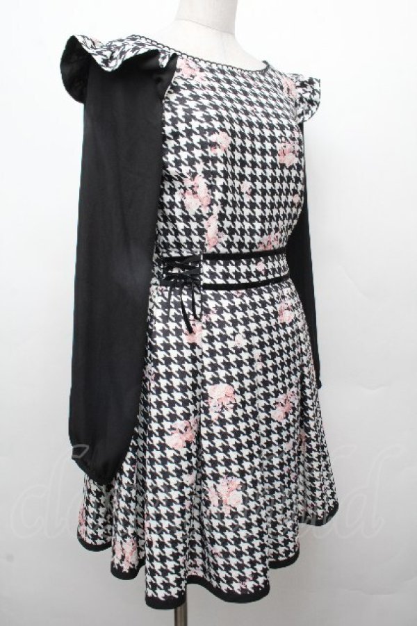 画像3: LIZ LISA / 千鳥花柄ワンピース 0 黒 S-26-03-24-031-LO-OP-SZ-ZS (3)