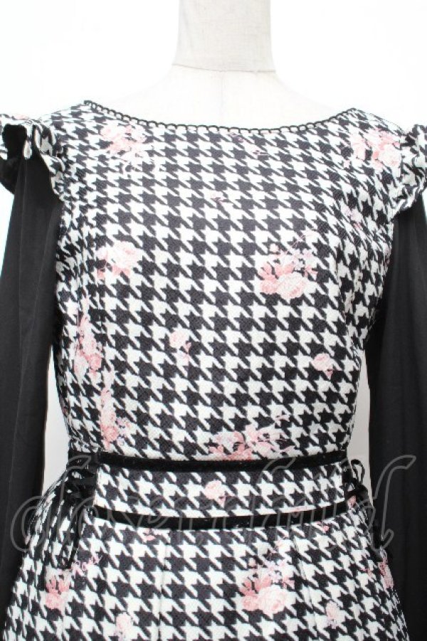 画像4: LIZ LISA / 千鳥花柄ワンピース 0 黒 S-26-03-24-031-LO-OP-SZ-ZS (4)
