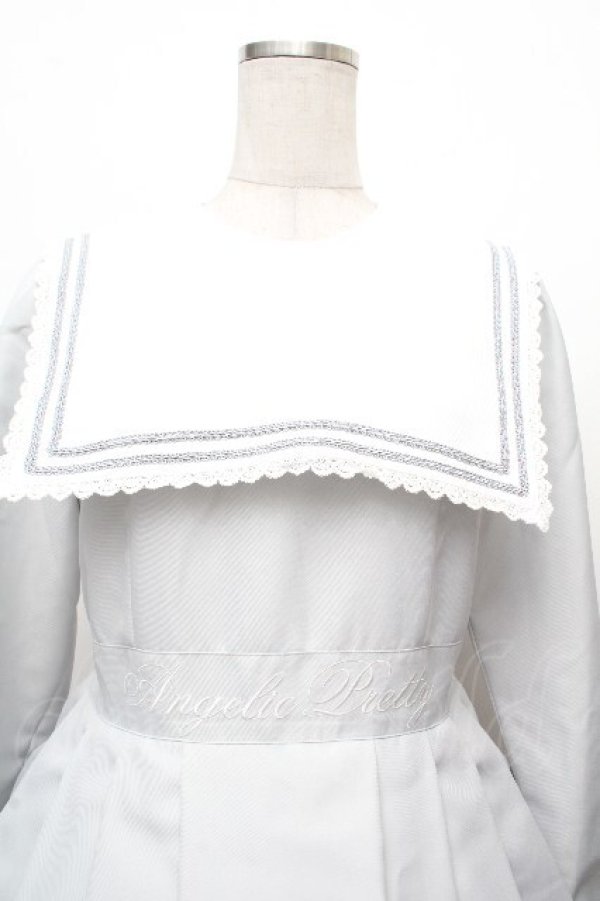 画像4: Angelic Pretty / 上級生ワンピース  グレー S-26-03-24-033-AP-OP-HR-ZS (4)