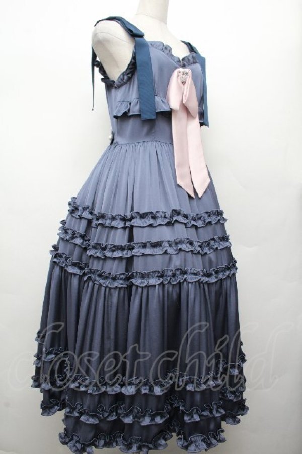 画像3: Angelic Pretty / Classy Ladyジャンパースカート  ネイビー S-26-03-24-036-AP-OP-SA-ZS (3)